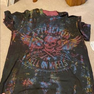 Men’s affliction shirt with tags